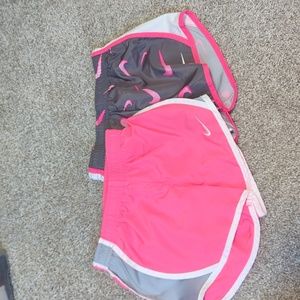 Set of girl athletic shorts, Nike Dri-Fit girl's shorts size 4-5